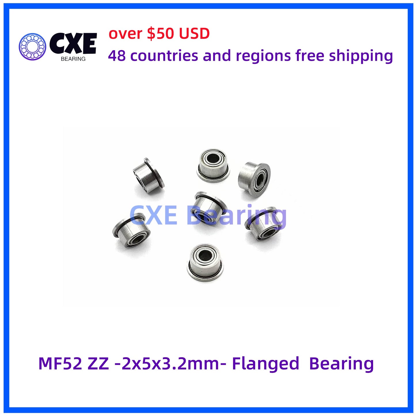 MF52 ZZ -2x5x3,2mm- Flanschlager