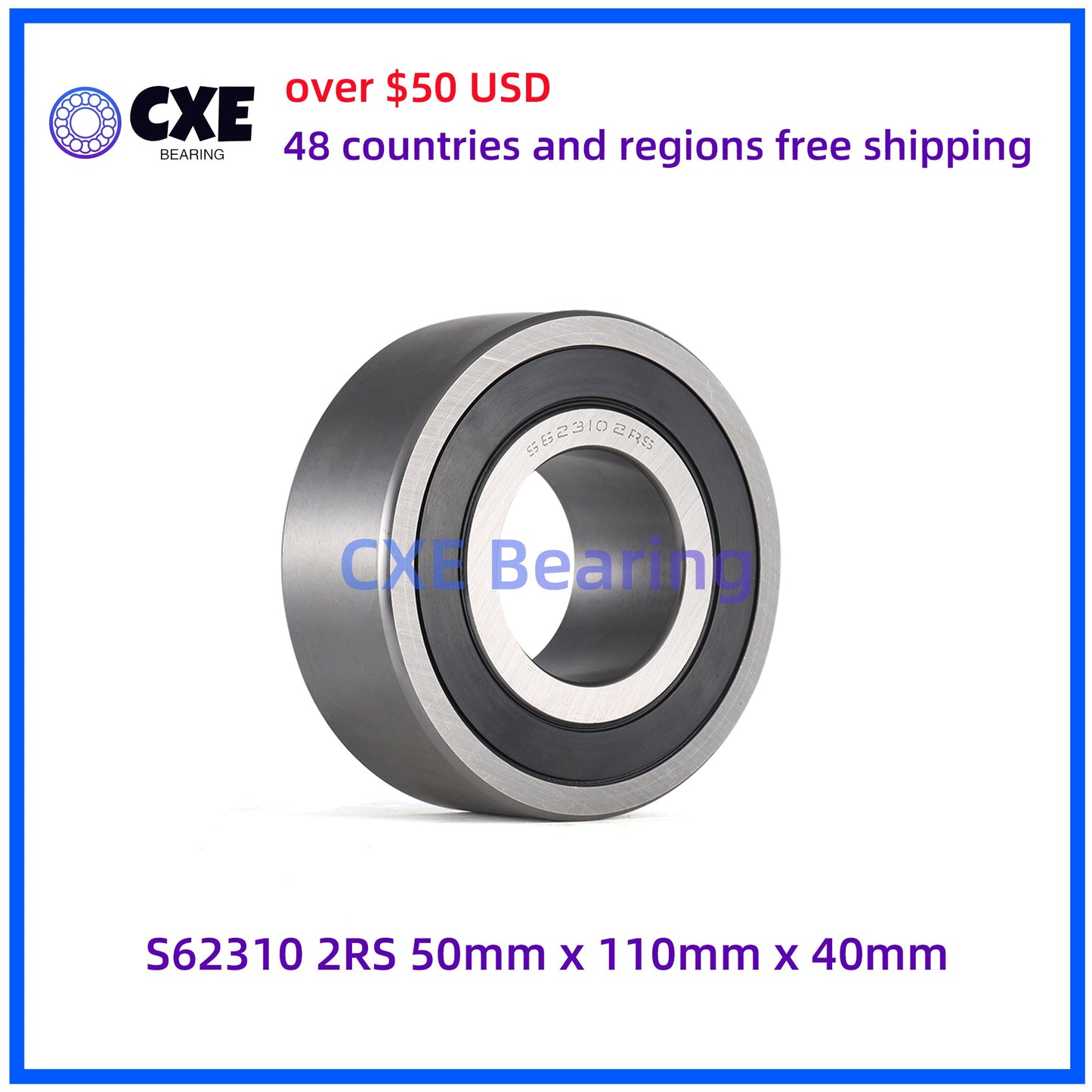 Vòng bi thép không gỉ S62310-2RS 50mm*110mm*40mm