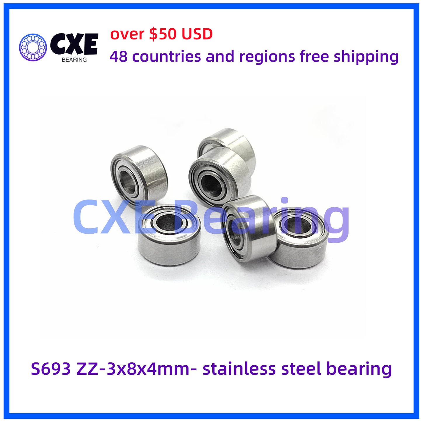 S693 ZZ-3x8x4mm- vòng bi thép không gỉ