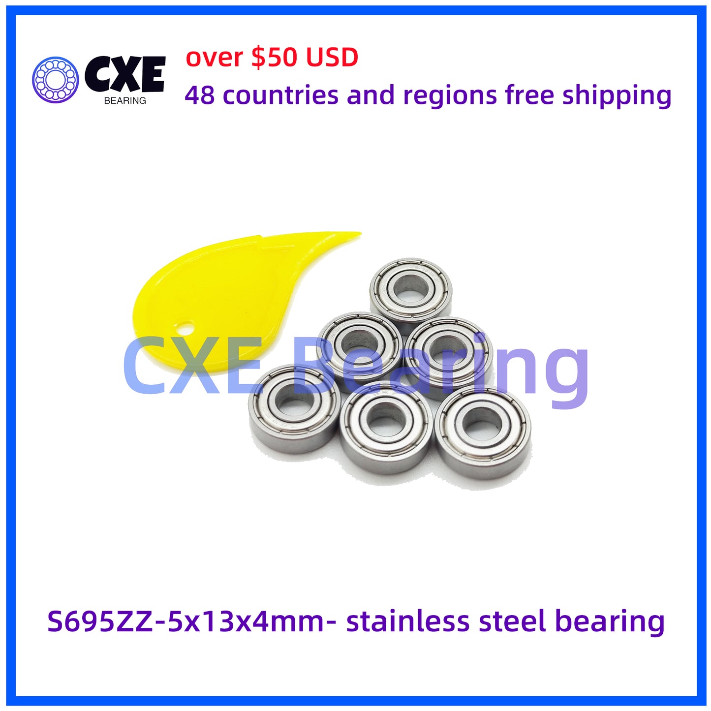 S695ZZ-5x13x4mm- Edelstahllager