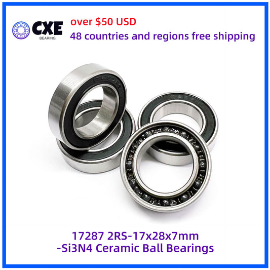 17287 2RS-17x28x7mm-Si3N4 Ceramic Ball Bearings