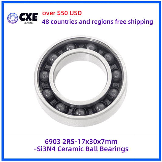 6903 2RS-17x30x7mm-Si3N4 Ceramic Ball Bearings