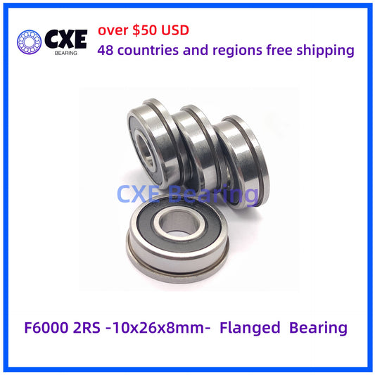 F6000 2RS -10x26x8mm-  Flanged  Bearing