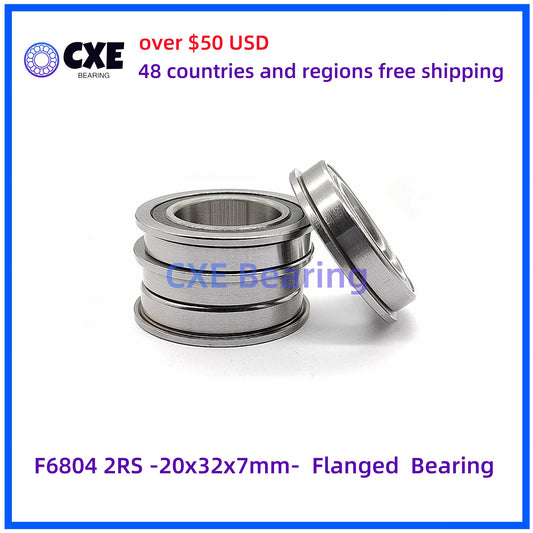 F6804 2RS -20x32x7mm-  Flanged  Bearing