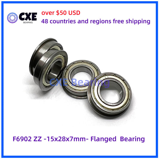 F6902 ZZ -15x28x7mm- Flanged  Bearing