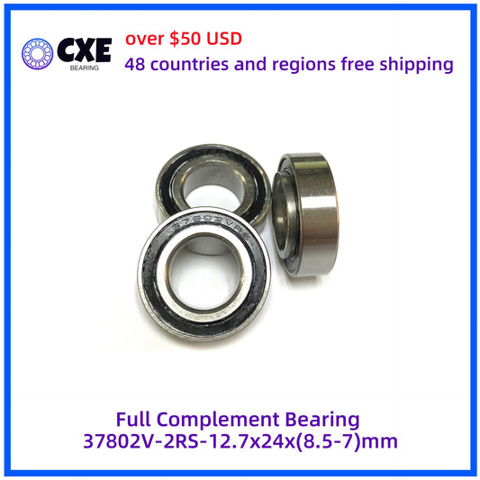 Full Complement Bearing 37802V-2RS-12.7x24x(8.5-7)mm