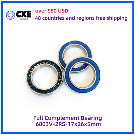 Full Complement Bearing 6803V-2RS-17x26x5mm