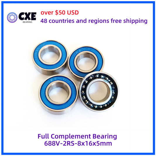 Full Complement Bearing 688V-2RS-8x16x5mm