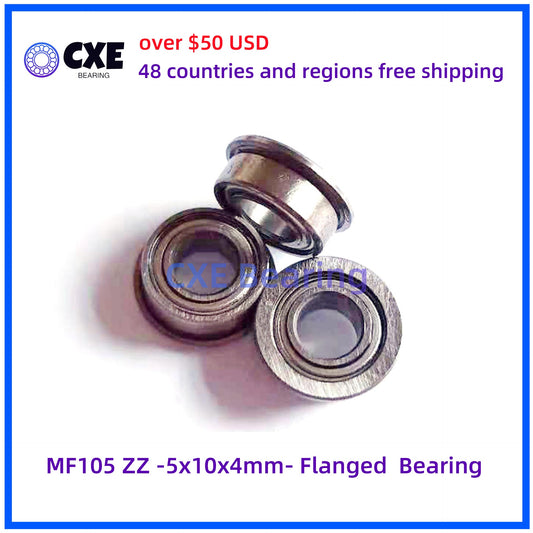 MF105 ZZ -5x10x4mm- Flanged  Bearing