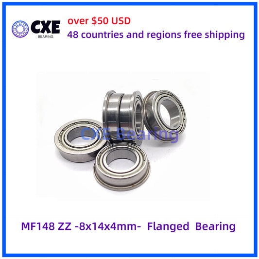 MF148 ZZ -8x14x4mm-  Flanged  Bearing