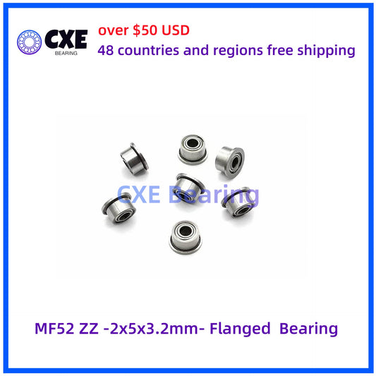 MF52 ZZ -2x5x3.2mm- Flanged  Bearing