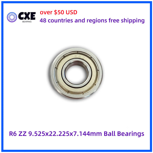 R6 ZZ 9.525x22.225x7.144mm Ball Bearings