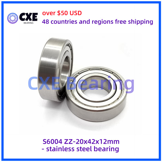 S6004 ZZ-20x42x12mm- stainless steel bearing