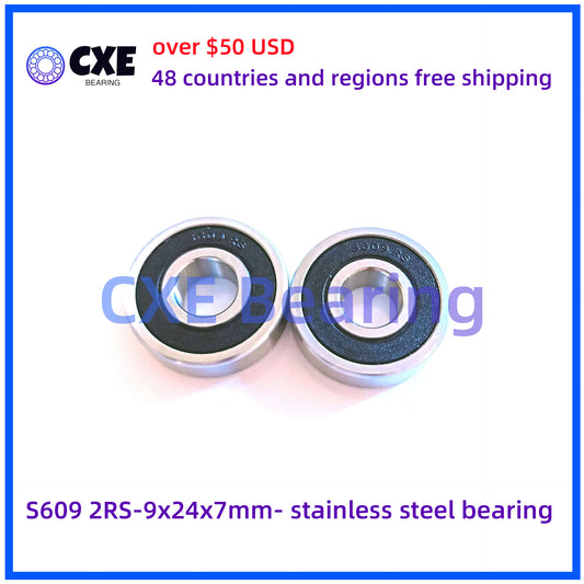 S609 2RS-9x24x7mm- stainless steel bearing