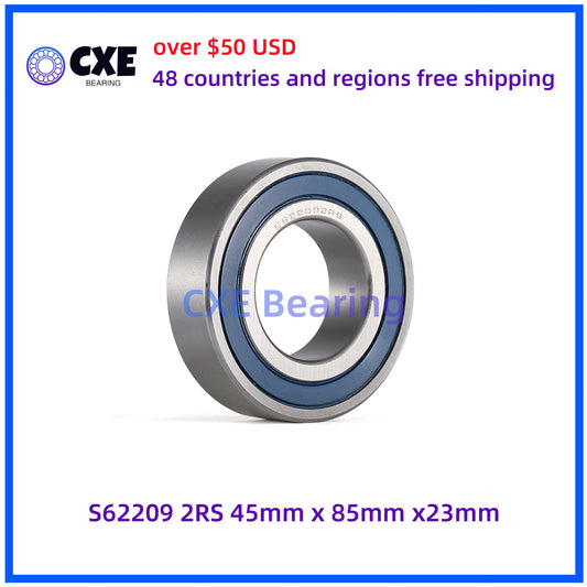 S62209 2RS  45mm*85mm*23mm Stainless Steel Bearings