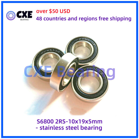 S61800-2RS  10mm*19mm*5mm Stainless Steel Bearings