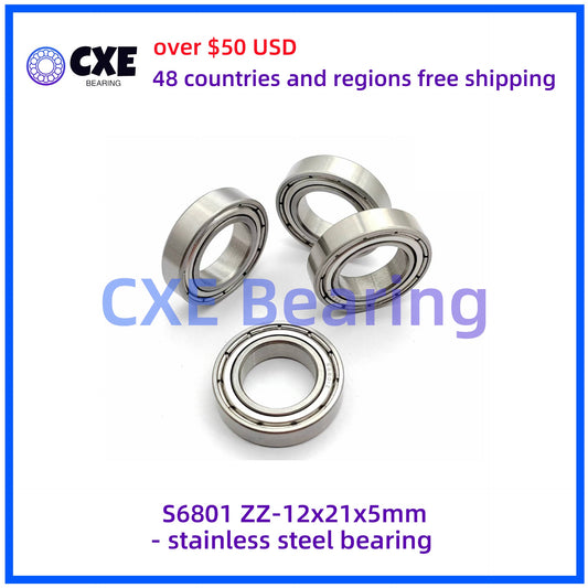 S61801-ZZ  12mm*21mm*5mm Stainless Steel Bearings