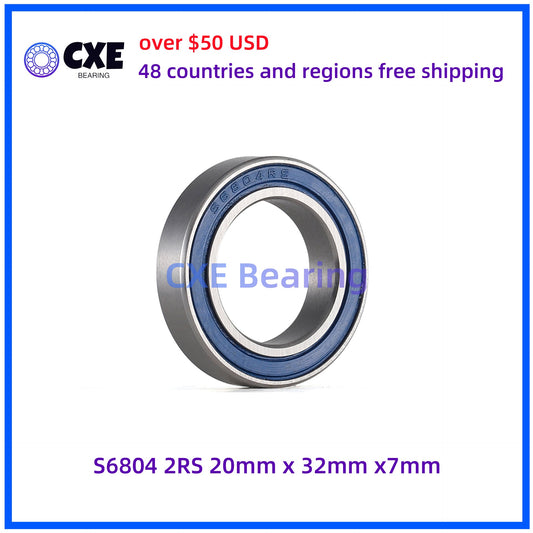 S6804 2RS  20mm*32mm*7mm Stainless Steel Bearings