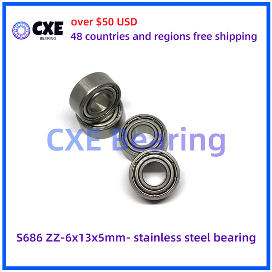 S686 ZZ-6x13x5mm- stainless steel bearing