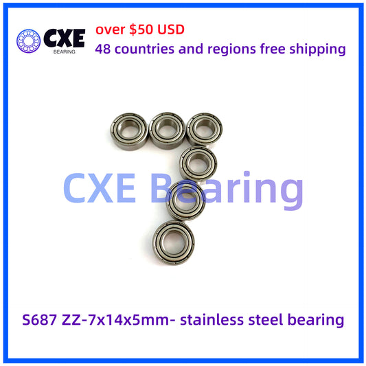 S687 ZZ-7x14x5mm- stainless steel bearing