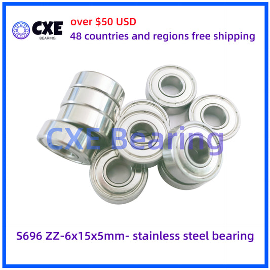 S696 ZZ-6x15x5mm- stainless steel bearing