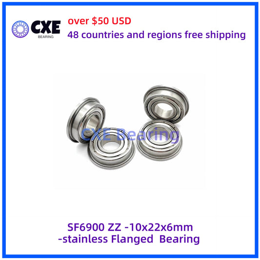 SF6900_ZZ_-10x22x6mm-stainless_Flanged_Bearing